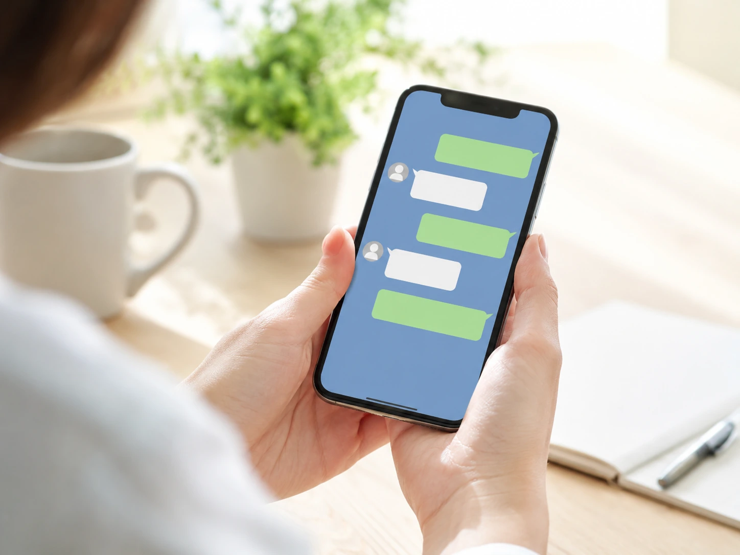 LINEでの無料相談イメージ（料金・保険の確認）